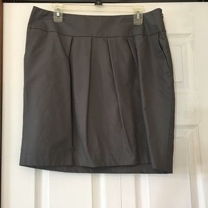 Ann Taylor Loft Gray Tulip Skirt