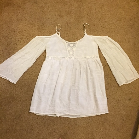 Honey Punch Boho White Lace Dress - Picture 3 of 5