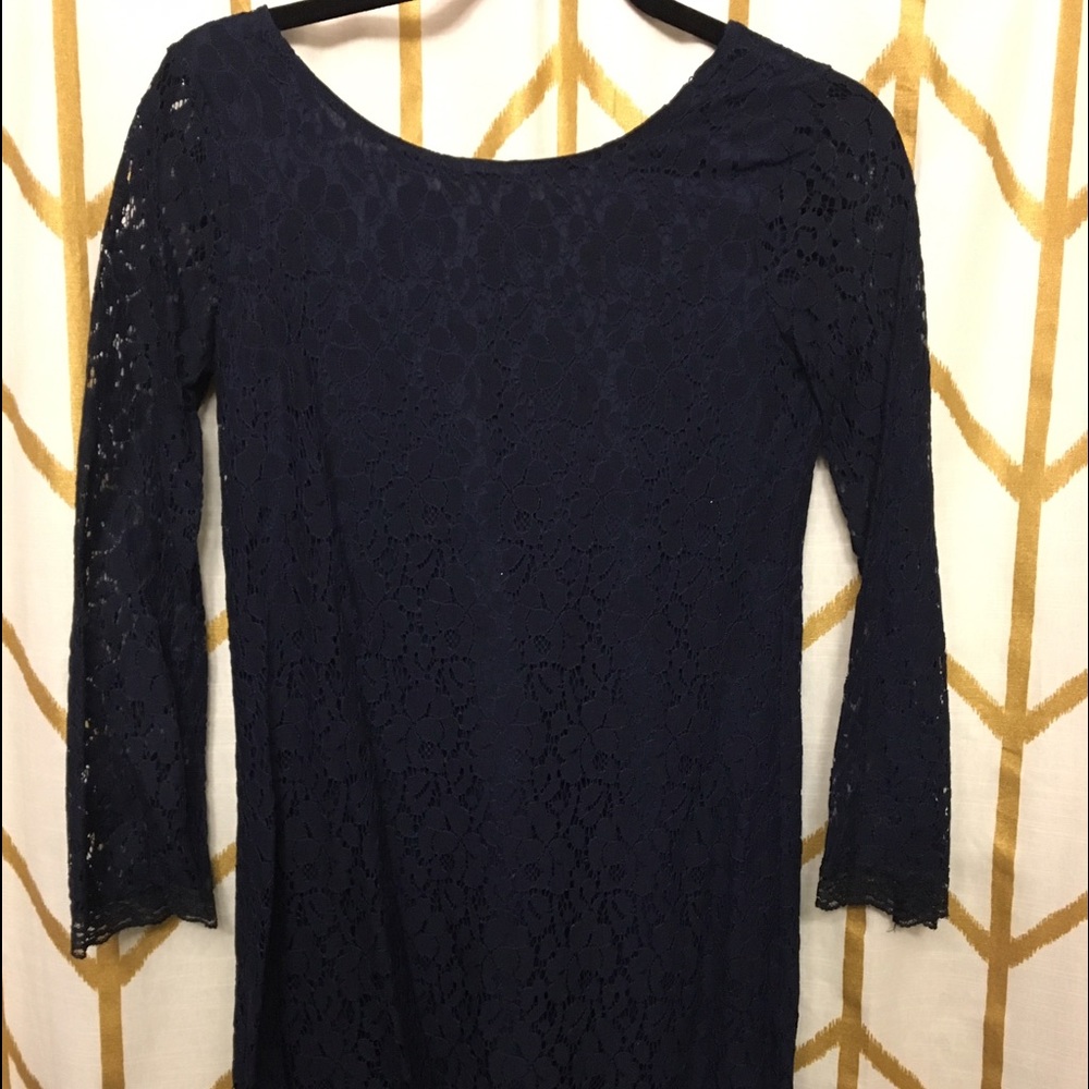 Navy Lace Dress