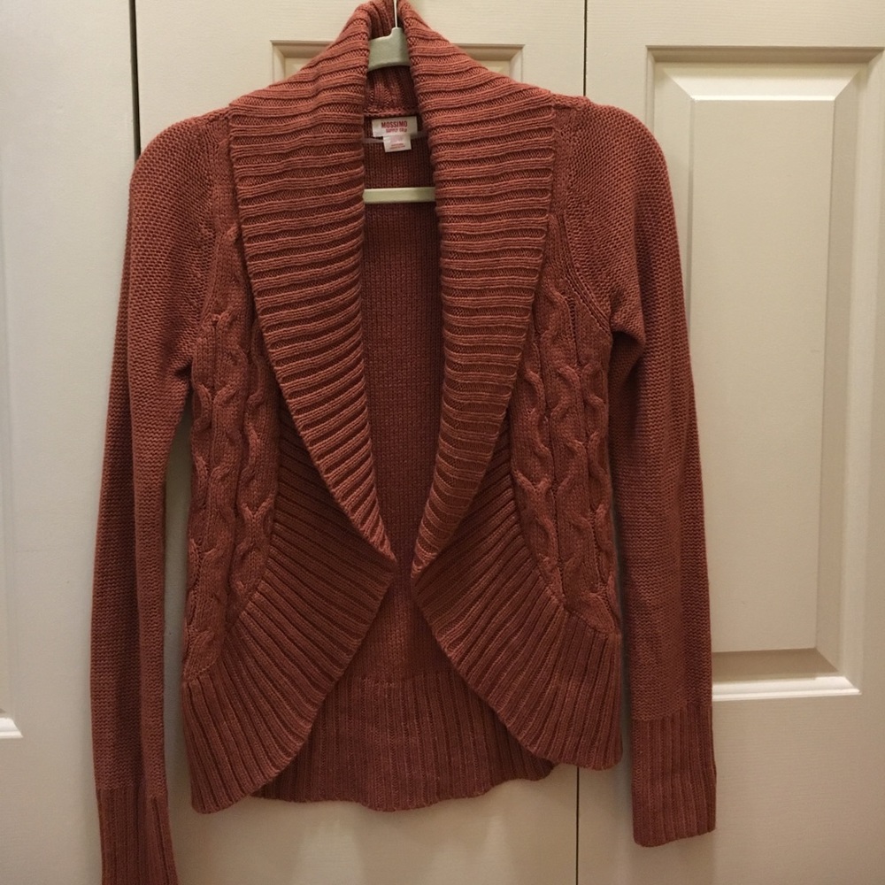 Open cardigan with long sleeves