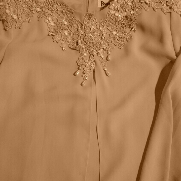 PLUS SIZE Vintage  Patra Formal  Lace Collar Dress - Picture 2 of 6