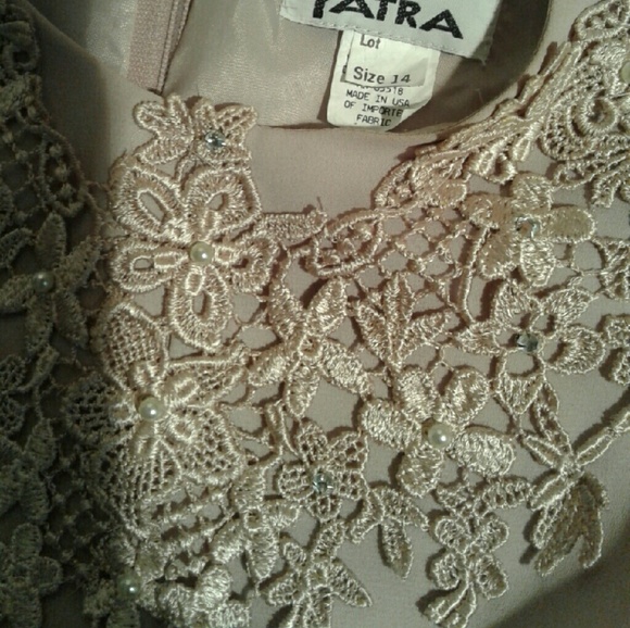 PLUS SIZE Vintage  Patra Formal  Lace Collar Dress - Picture 3 of 6