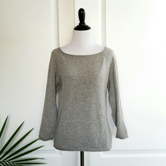 Joie Sweaters - Joie Gray Boatneck Cashmere Sweater