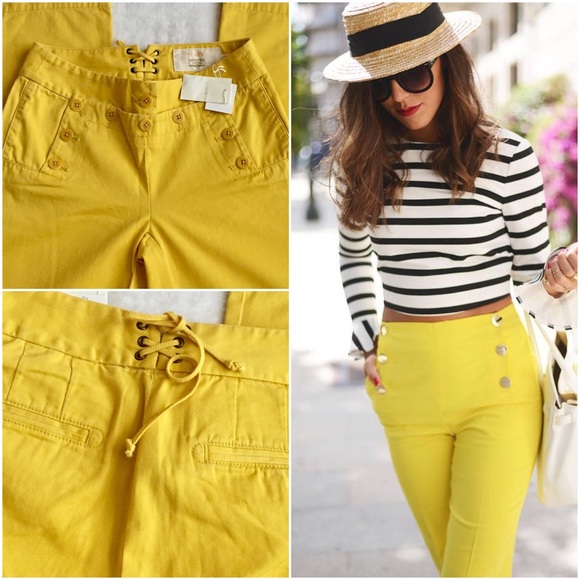 J. Crew Pants - NWT J Crew Yellow Sailor Chino Pants