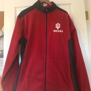 Indiana University XL fleece zip up jacket