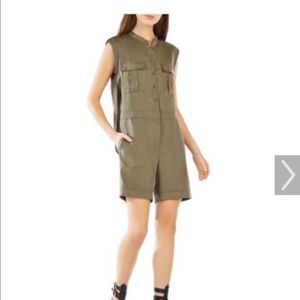 Safari inspired romper in OLIVE color SIZE4