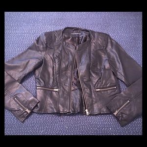French connection leather jacket