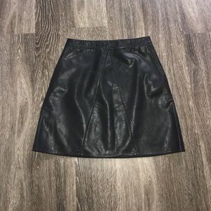 Zara Faux Leather Skirt
