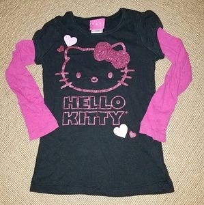 Black & pink Hello Kitty long-sleeve t-shirt (6)