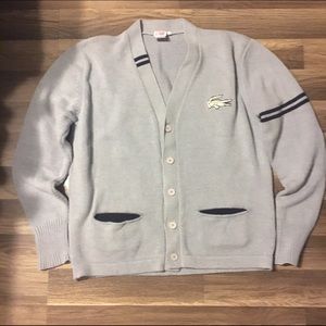 Men's Gray Lacoste Sweater Size XL