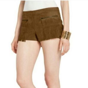 BCBGMAXAZRIA CROP BROWN SHORTS