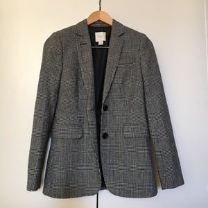 J Crew grey plaid blazer