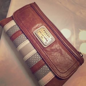 Leather Fossil Wallet