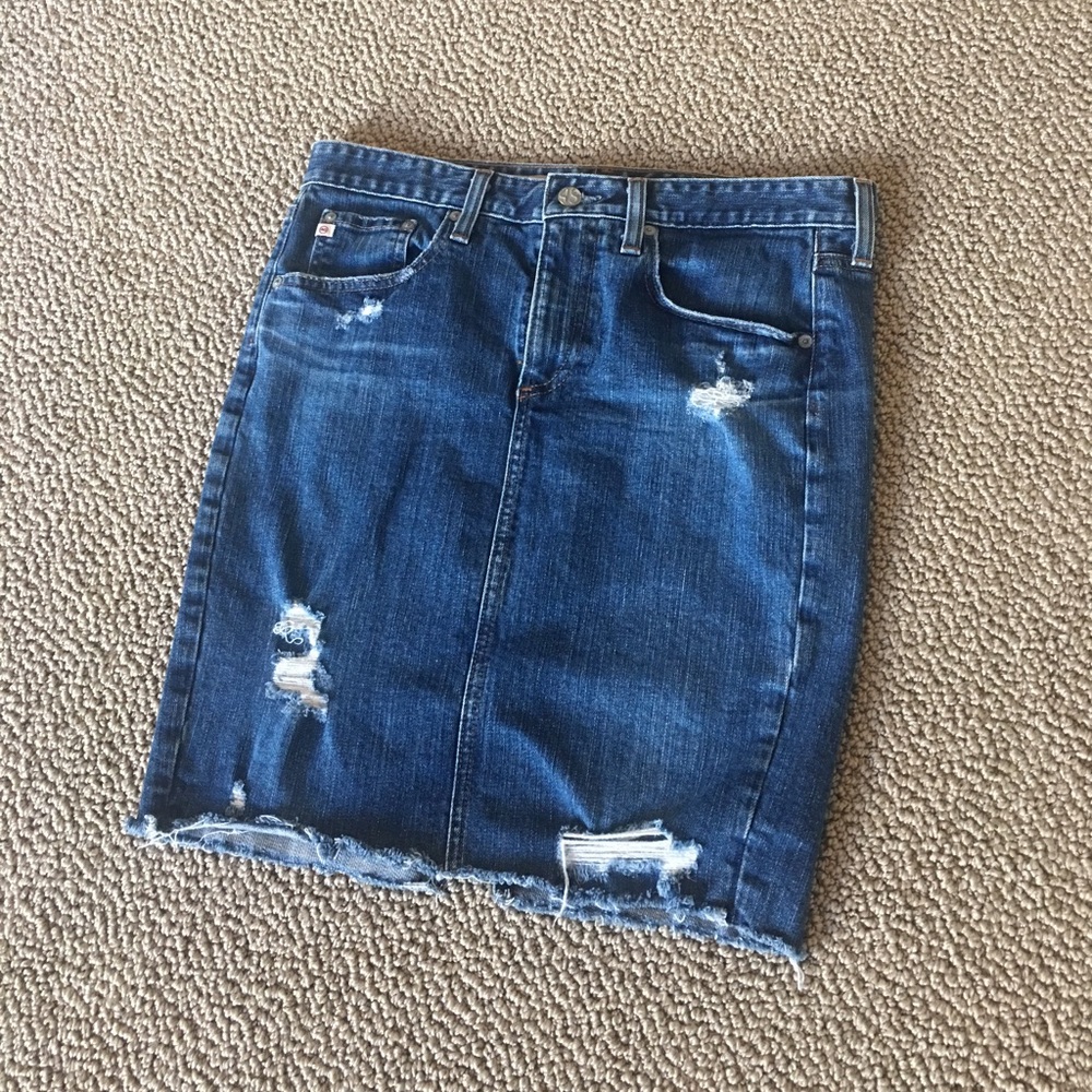 AG denim pencil skirt-The Erin