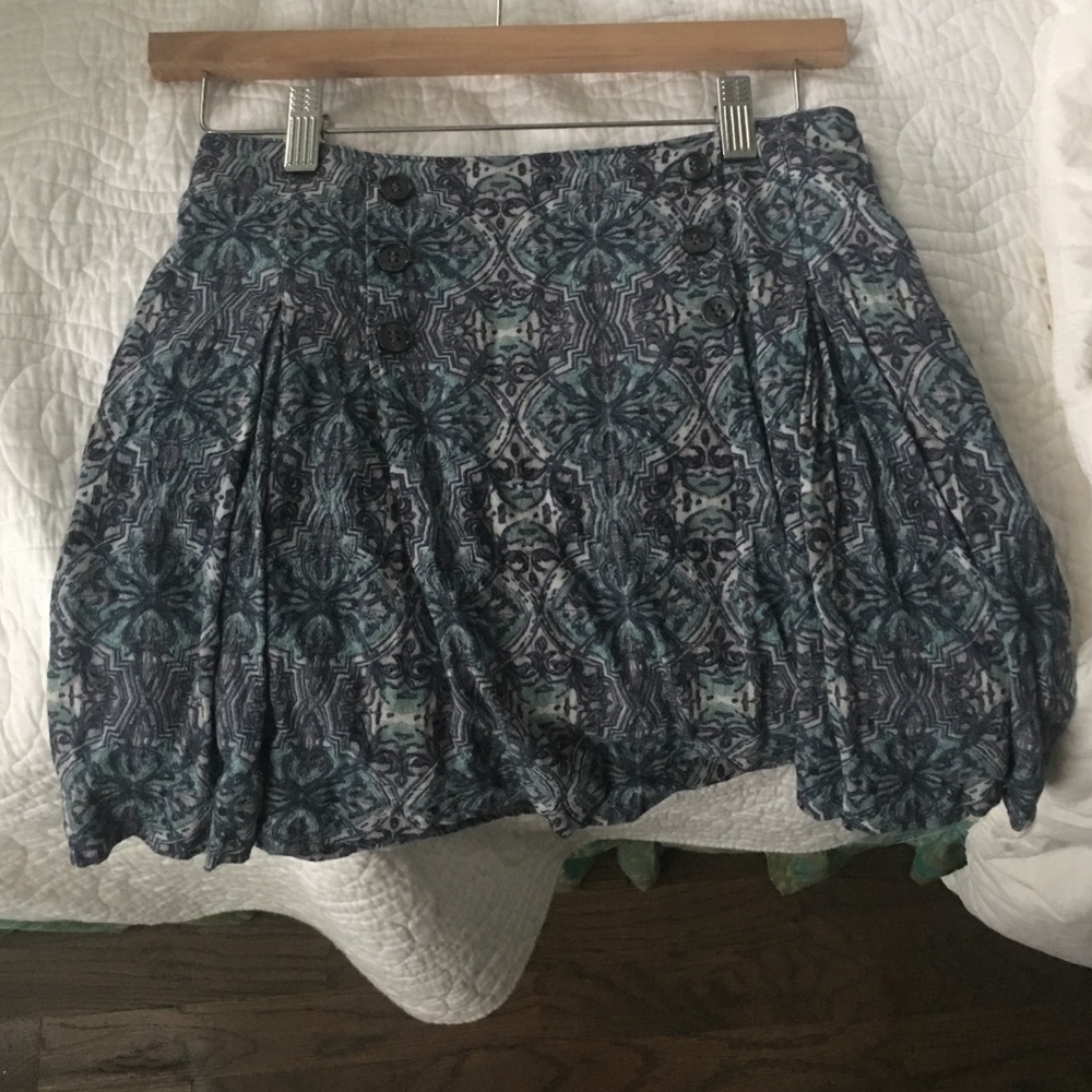 Free people patterned skirt