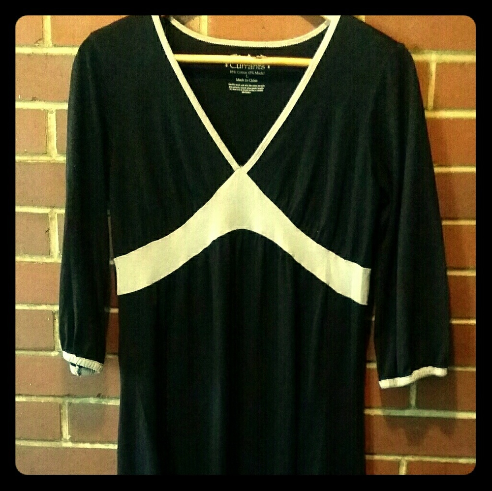 Black and tan dress soft cotton.