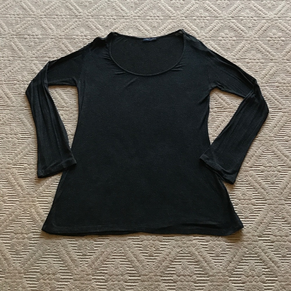 Brandy Melville L/s charcoal grey top