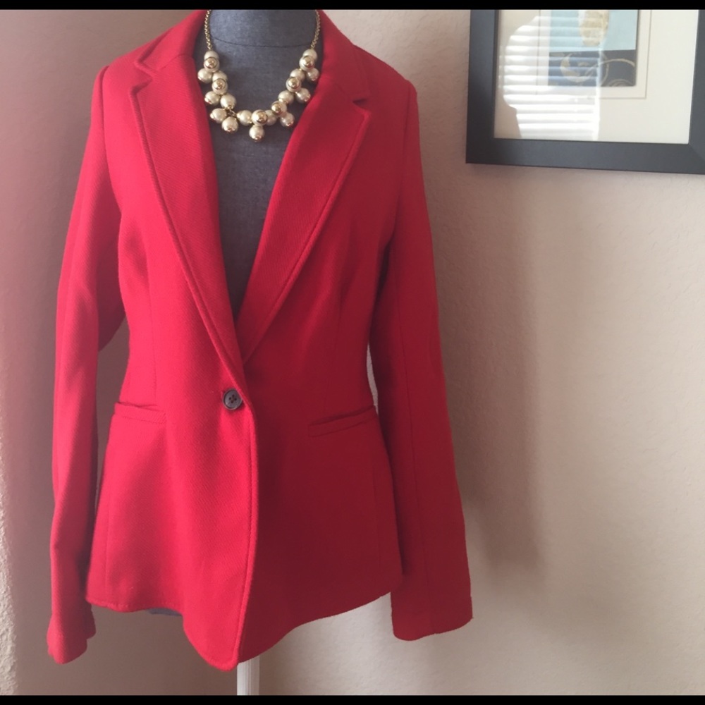 Red riding jacket.