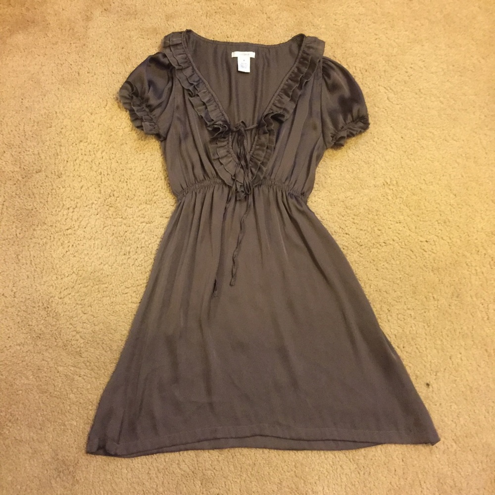 Poppy Garden Brown Ruffle Dress - Picture 4 of 6