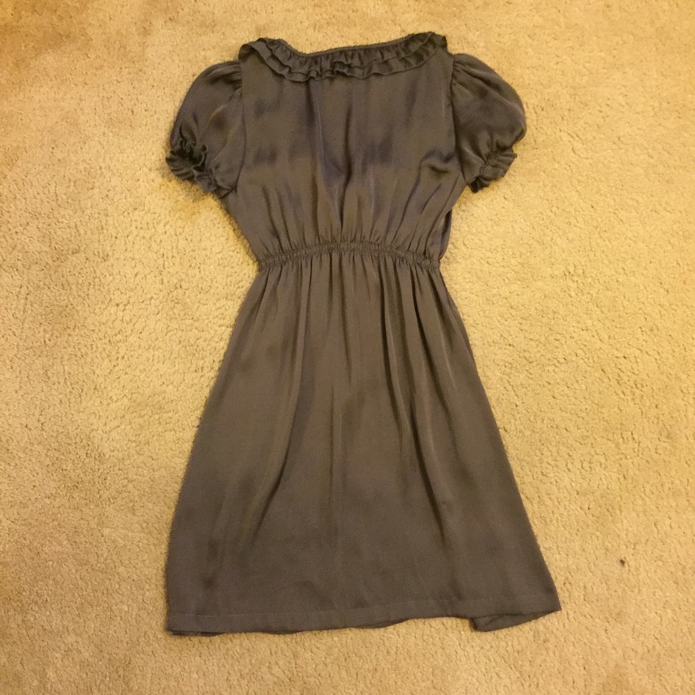 Poppy Garden Brown Ruffle Dress - Picture 5 of 6