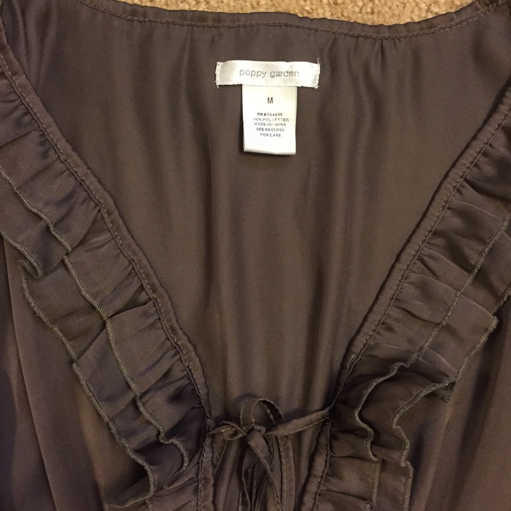 Poppy Garden Brown Ruffle Dress - Picture 6 of 6