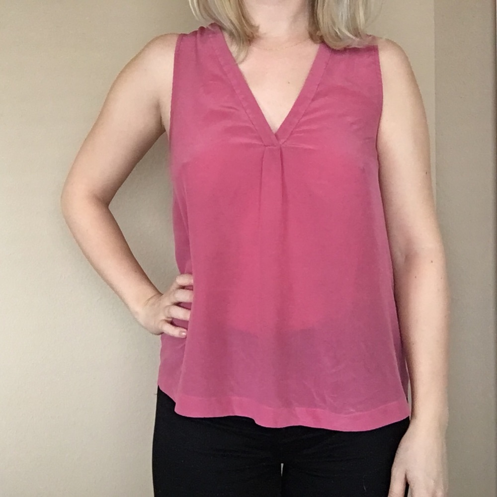 Joie Pink Silk Tank