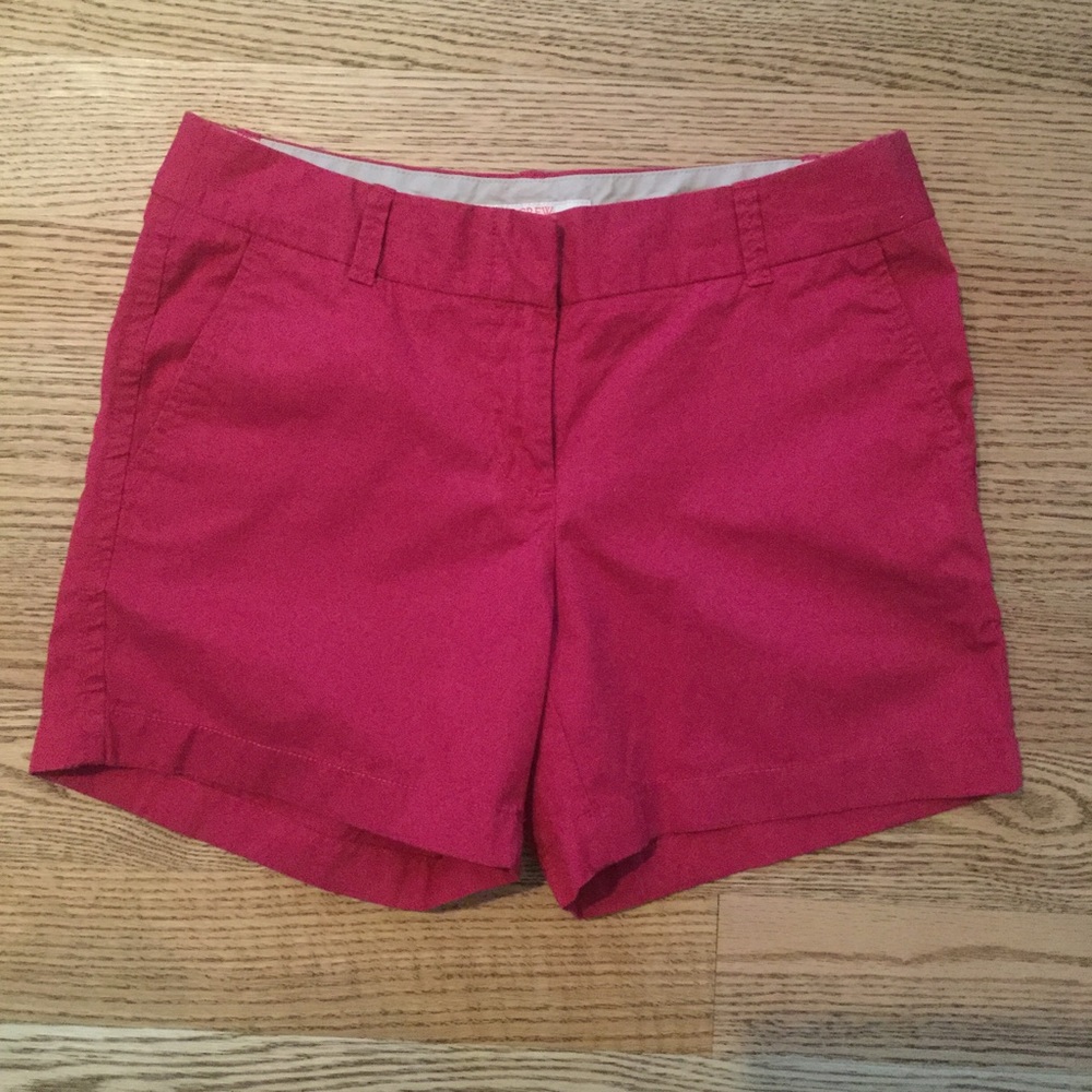J. Crew raspberry red 5" chino
