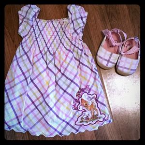 Disney baby dress and shoes