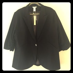 Black ModCloth "Fine & Sandy Blazer". NEW