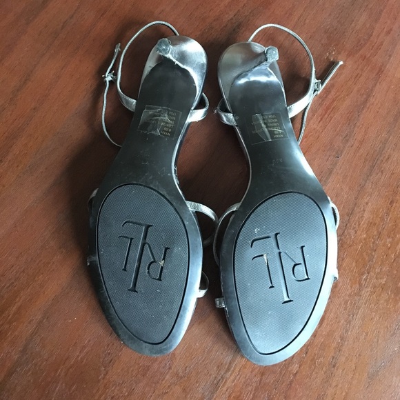 Ralph Lauren Leather Ankle Strap Heels - Picture 2 of 3