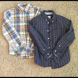 Lot of 2 boys carters button down shirt size 7