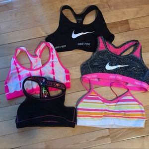 5 kids sports bras