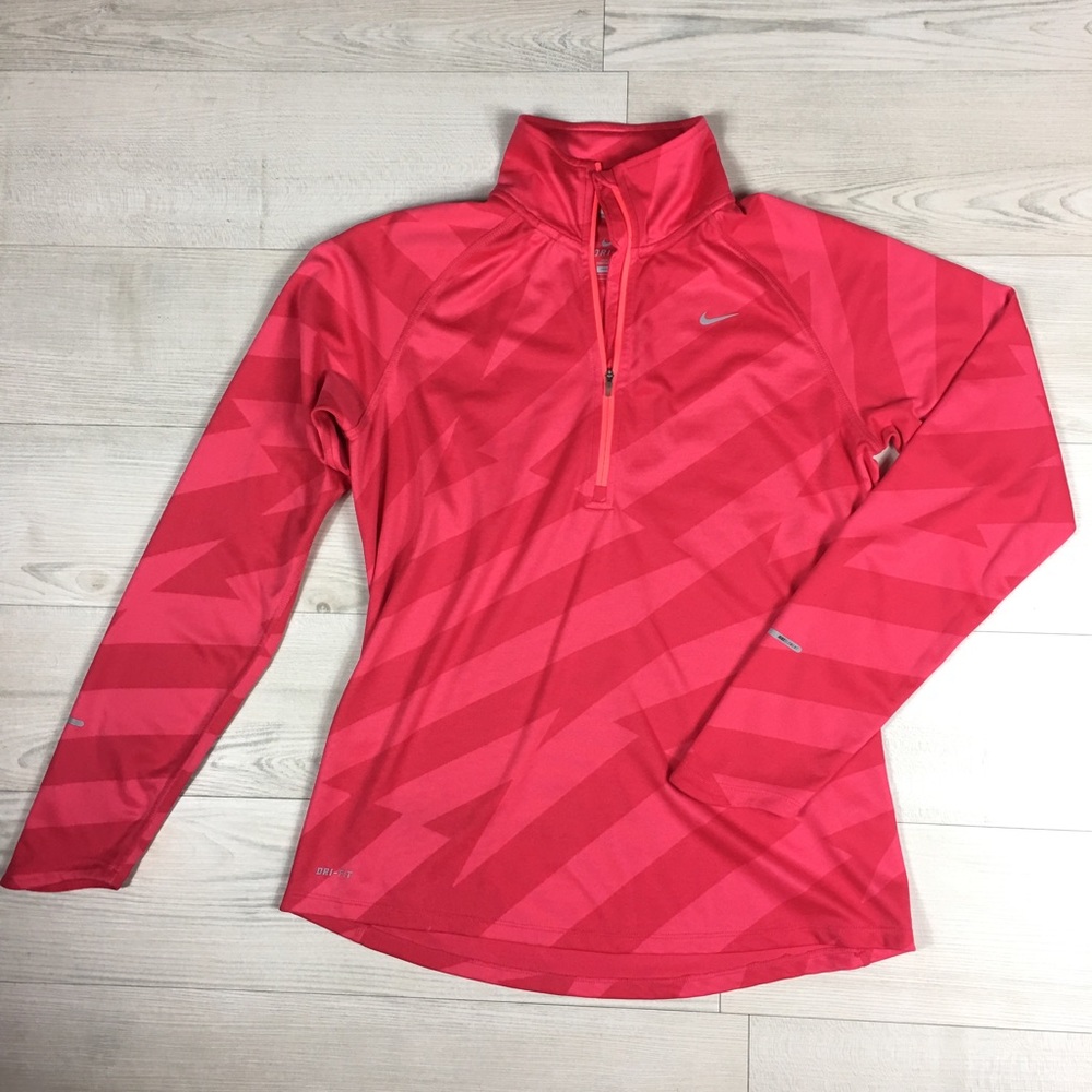 💕SOLD💕Pink Nike Dri Fit 1/2 Zip Running Shirt