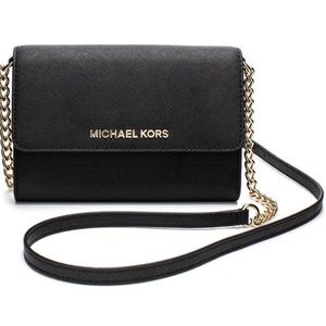 Jet Set Saffiano Leather Smartphone Crossbody