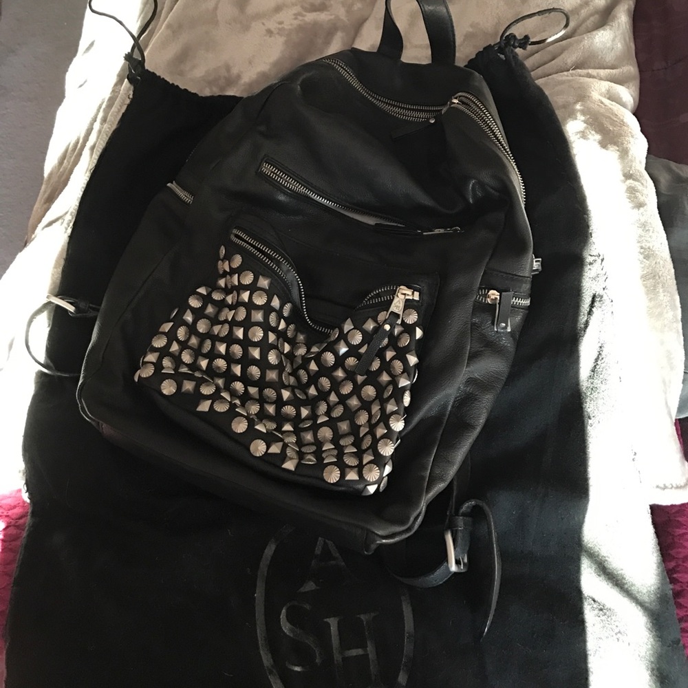 ASH studded black backpack