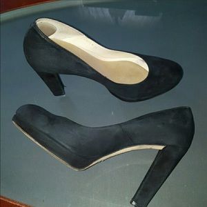 L.K. Bennett black suede pumps