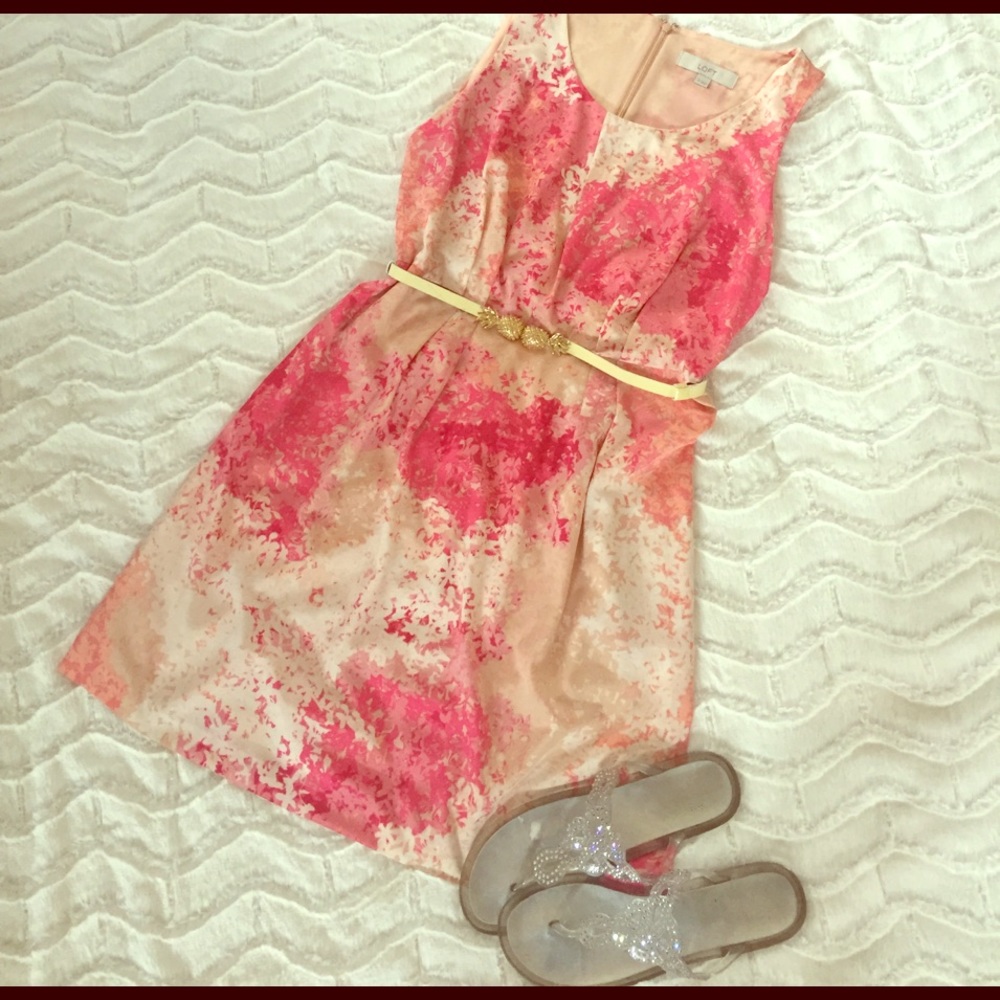 **SOLD**Ann Taylor Loft Pink Dress