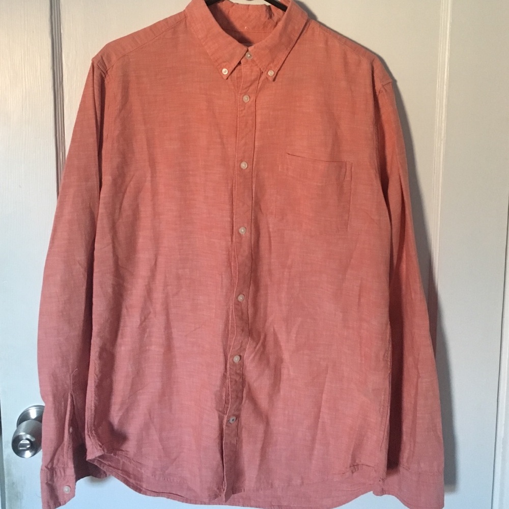 Gap Button Down Shirt in Coral