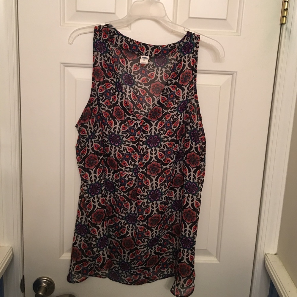Old Navy sleeveless blouse, size XL