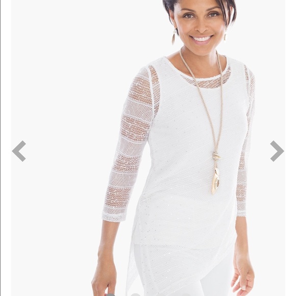50%off! Chico's Sierra Sequin Cardigan - Picture 1 of 4