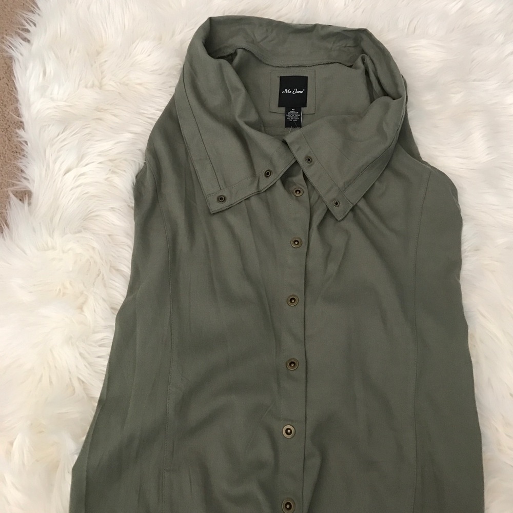 Me Jane Buttoned Military Vest - Picture 5 of 8