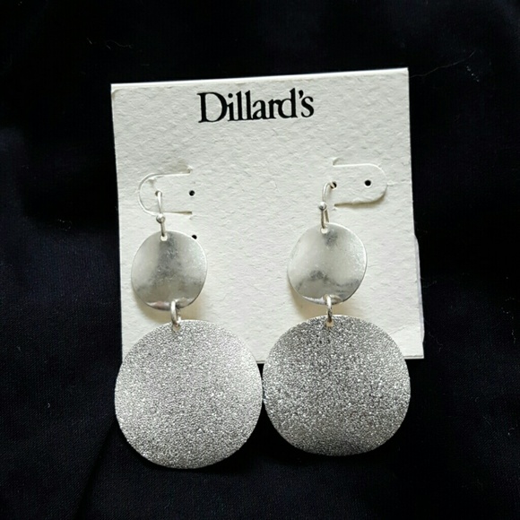 Dillards Jewelry - Dillard's Silver glittery earrings