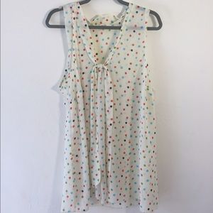 Sheer Drape Polka Dot ModCloth Blouse