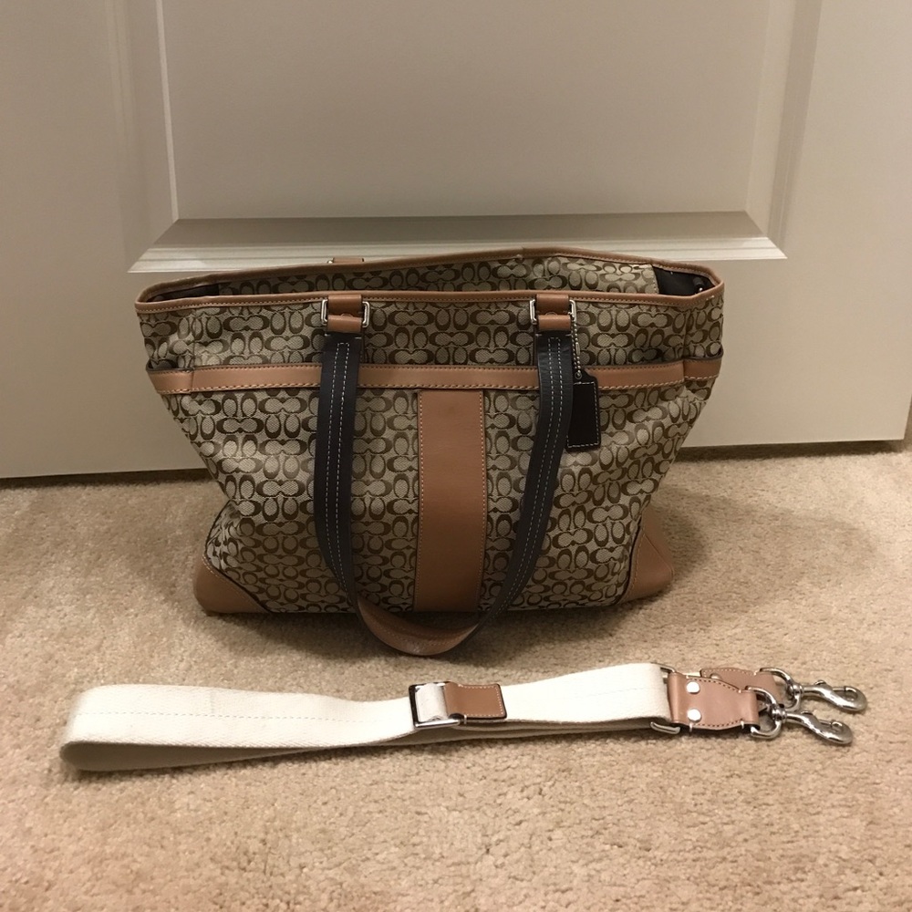 Large Coach Purse/ Diaper Bag