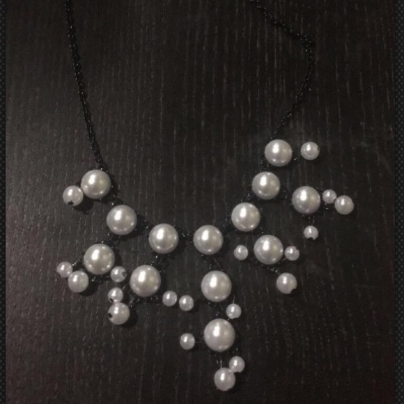 Other - White and Black Bubble Necklace