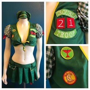 Sexy Girl Scout costume size s-m Halloween