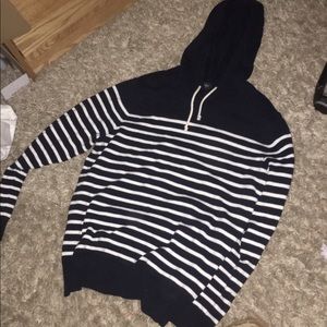 J Crew Striped Hoodie - Men's/Large
