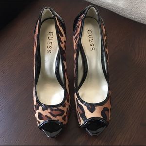 Guess animal print stiletto