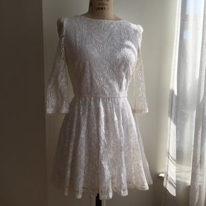 Topshop Dresses - Topshop Lace Skater Dress Size 6 Topshop Dresses - Topshop Lace Skater Dress Size 6