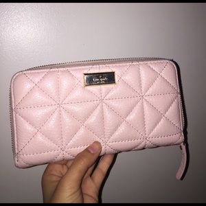 Kate Spade Pink Quilted Wallet